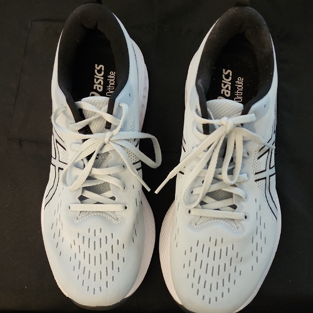 ASICS Lught Blue and Black Athletic Shoes